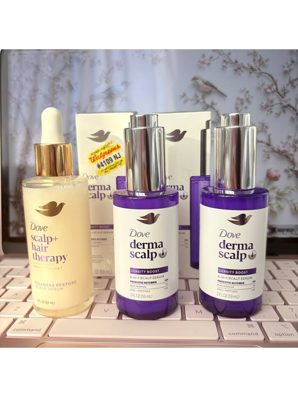 DOVE DERMA SCALP HAIR THERAPY SERUM - 5 BOTTLES SET